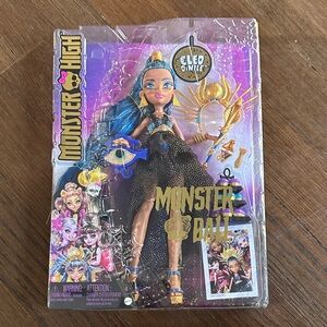 Monster High Monster Ball Doll with Blue and Gold Accents NIB